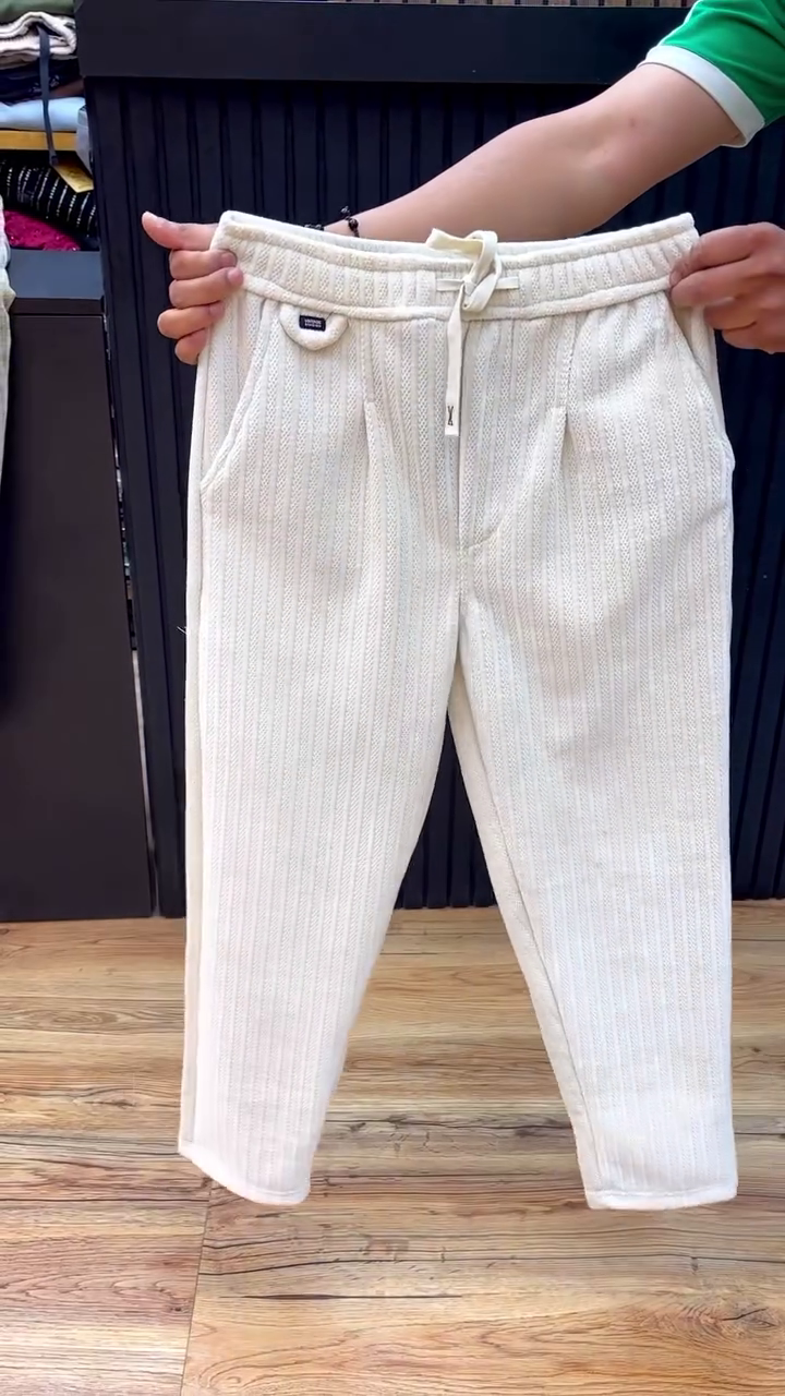 Men Relaxed Corduroy Trousers - Image 4