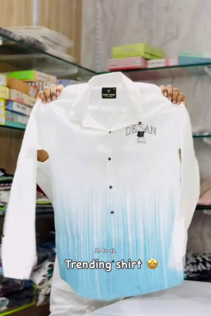 Dyed Spread Collar Cotton Shirt