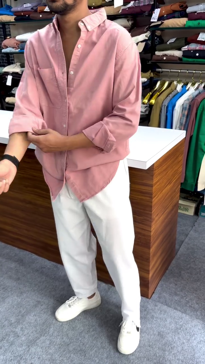 Regular Fit Button Down Corduroy Shirts - Image 9