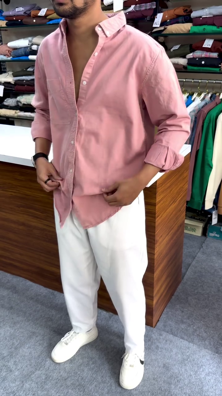 Regular Fit Button Down Corduroy Shirts - Image 8